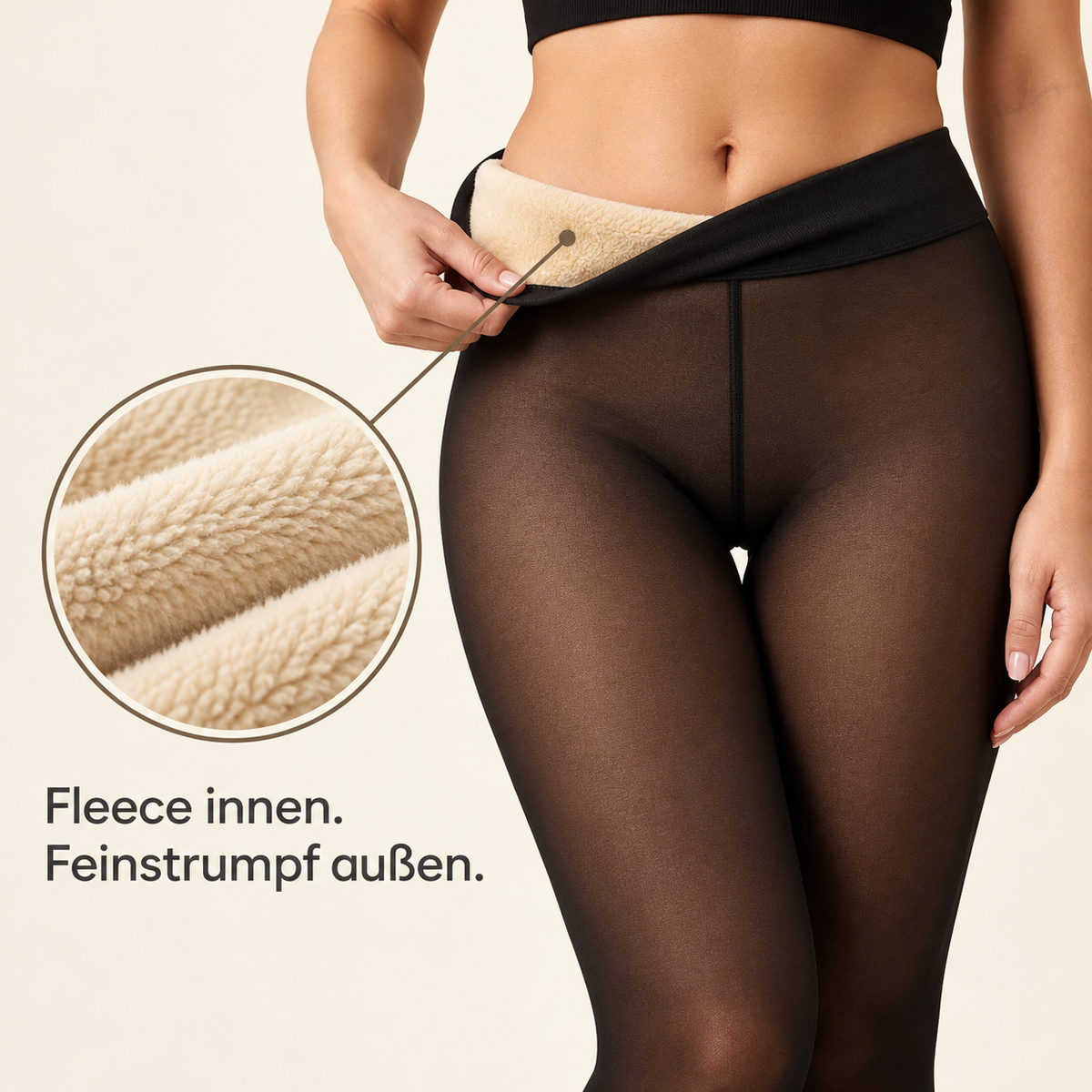 WinterFleece™-Strumpfhose im getragenen Look
